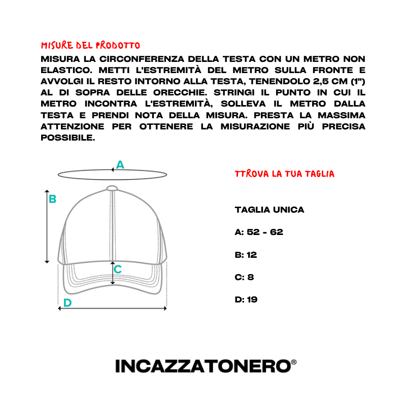 Cappellino INCAZZATONERO - Standard